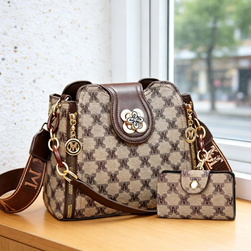 Vintage Fashion For Women - กระเป๋าสะพายไหล่พิมพ์ลายตัวอักษรวินเทจ กระเป๋าสะพายข้างทันสมัยและใช้งานได้หลากหลาย เหมาะสำหรับการทำงานและการใช้งานในชีวิตประจำวัน