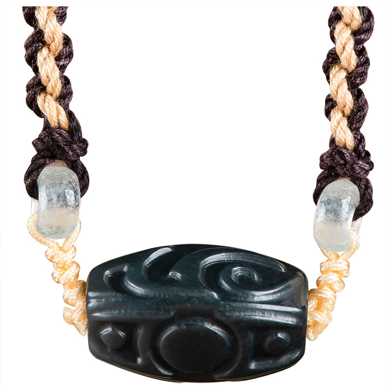 Vintage Fashion Necklace - หยกเหอเถียน จี้แกะสลัก สร้อยคอ วินเทจ เครื่องประดับแฟชั่น เนฟไรต์