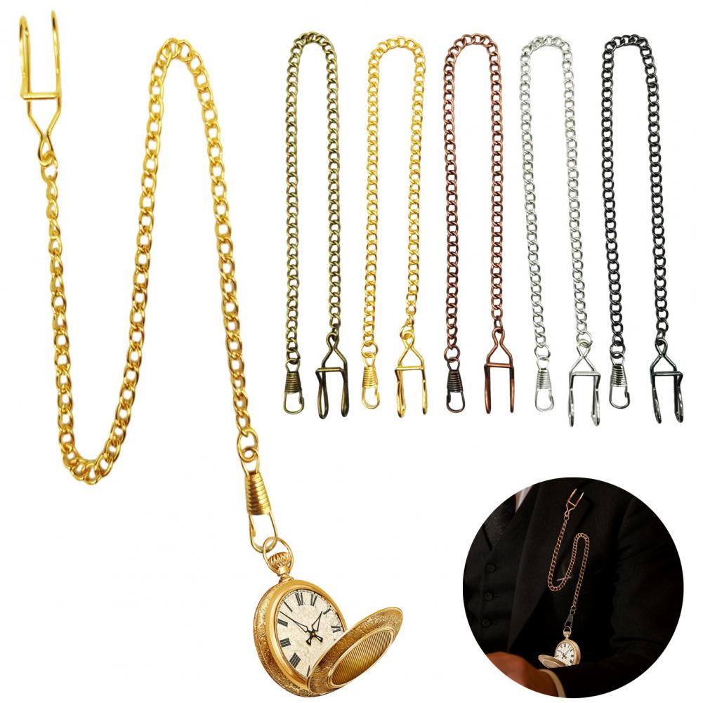 Vintage Fashion Tags - 2 ชิ้น สายนาฬิกาพกสำหรับผู้ชาย น้ำหนักเบา วินเทจ โลหะผสม