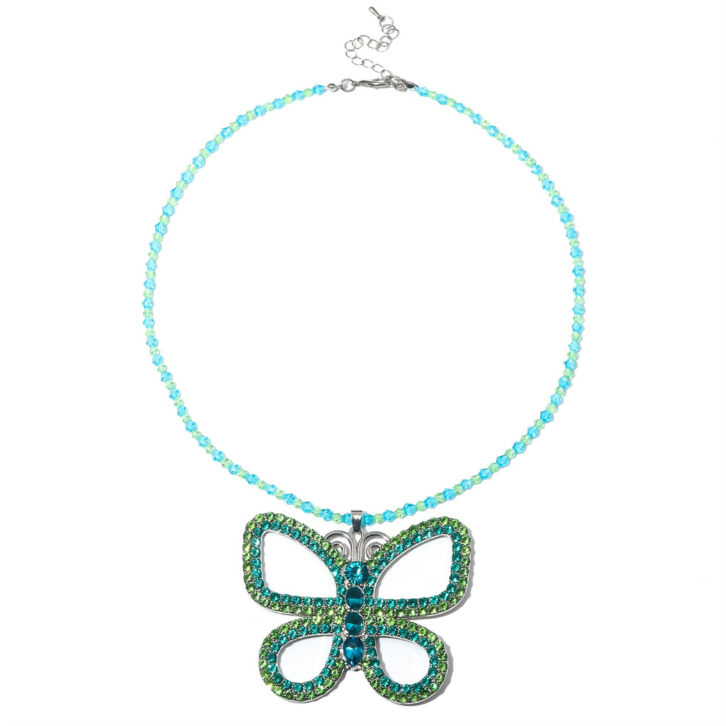 Vintage Fashion Necklace - สร้อยคอจี้ผีเสื้อ 30 เจนา ดีไซน์โดดเด่น สำหรับคอสเพลย์ โชคเกอร์