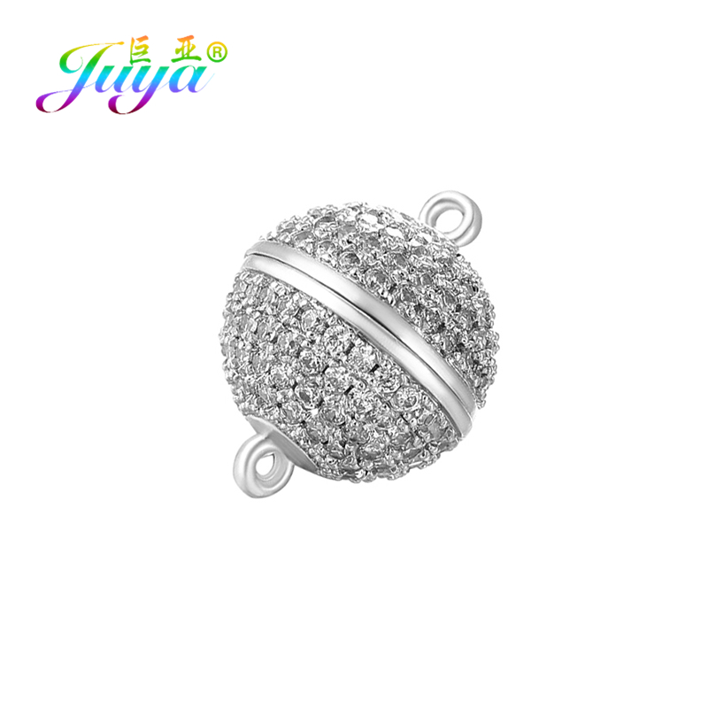 Vintage Fashion Necklace - Juya ลูกปัดแฮนด์เมดเครื่องประดับค้นพบ4ขนาดตะขอแม่เหล็กที่แข็งแรงสำหรับผู้หญิงคริสตัลสร้อยข้อมือไข่มุกสร้อยคอทำ