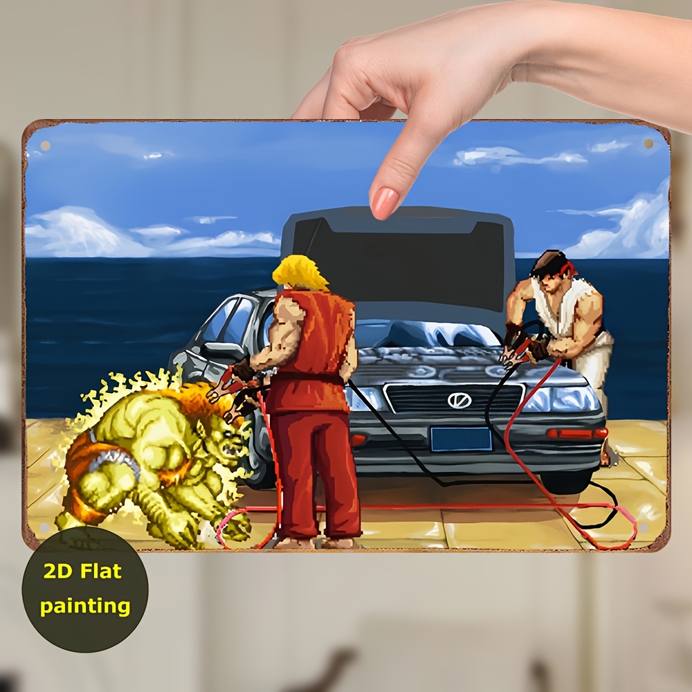 Vintage Fashion Wall Art - ป้ายเหล็กวินเทจ ตกแต่งฤดูใบไม้ผลิ 