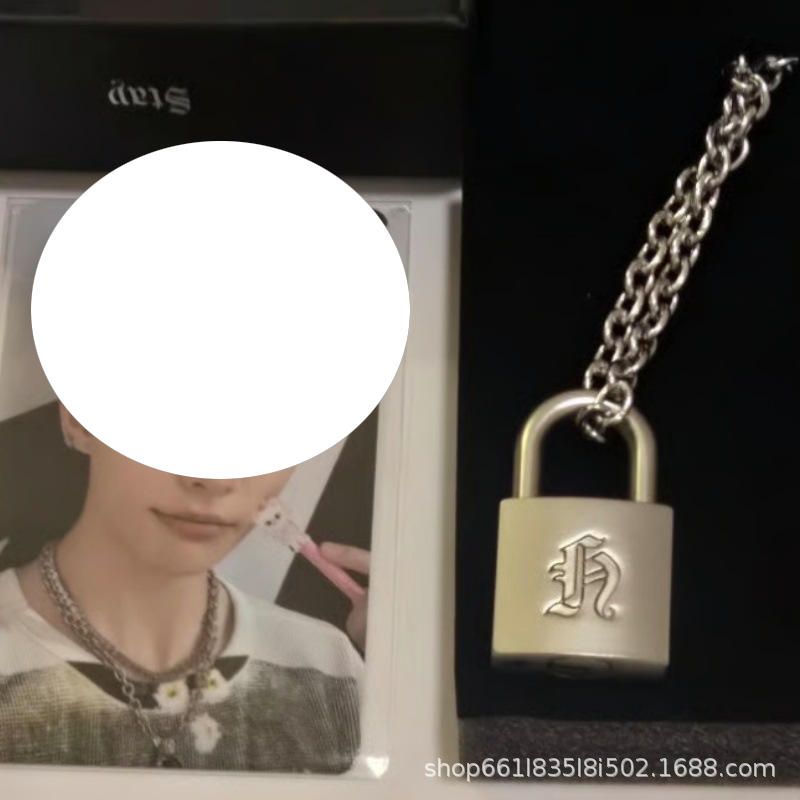 Vintage Fashion Necklace - สร้อยคอโลหะดีไซน์สร้างสรรค์แบบมีตัวล็อค ดีไซน์เดียวกับสไตล์ของหวง ซวนเฉิน สร้อยคอพังก์ใหม่สำหรับผู้ชายและผู้หญิง ของขวัญสำหรับแฟนๆ
