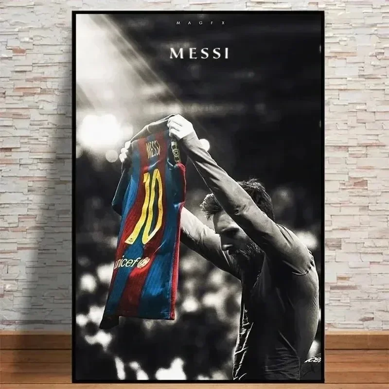 Vintage Fashion Wall Art - ลิโอเนล เมสซี่ ฟุตบอลสตาร์ คลาสสิค วินเทจ HD