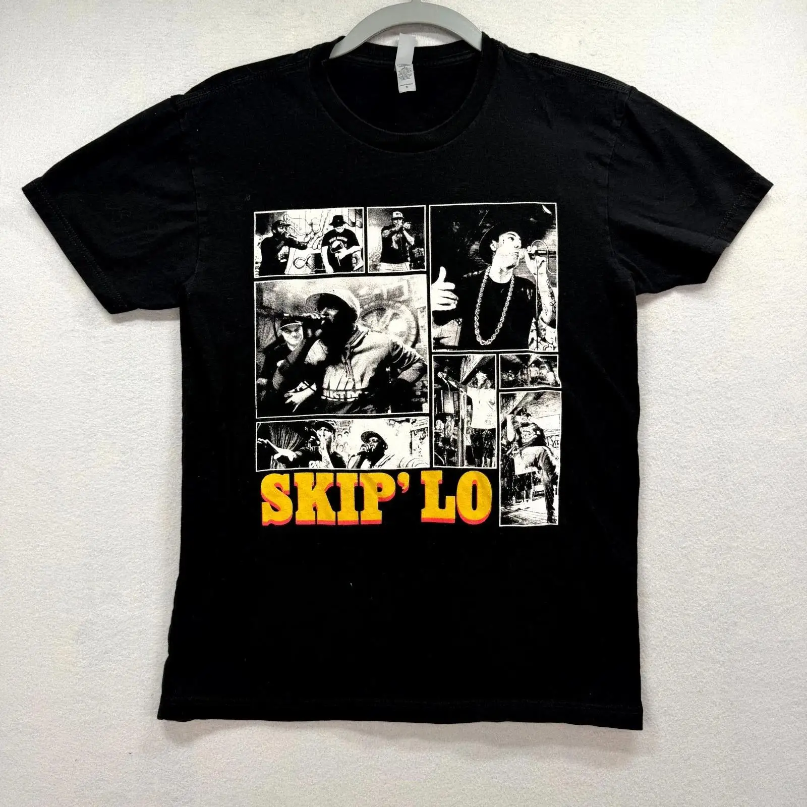 Vintage Fashion Herren - เสื้อยืด Skip 'Lo Grafik' สำหรับผู้ชาย ไซส์เล็ก