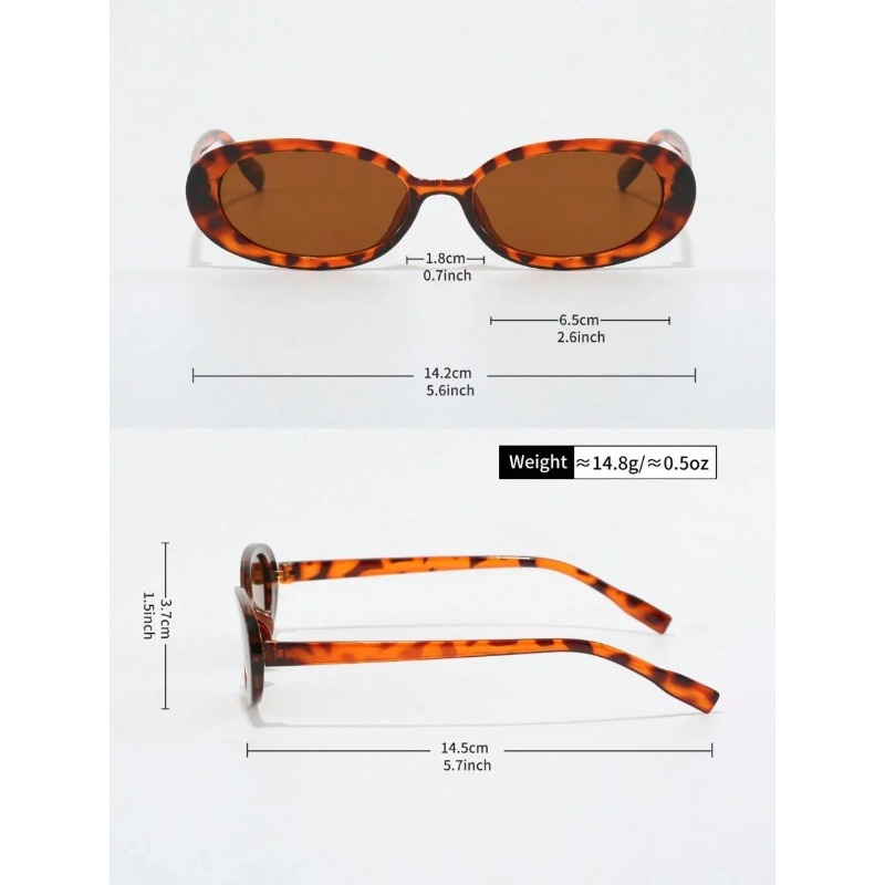 แว่นกันแดดพลาสติกทรงวงรีวินเทจ - Vintage Fashion Images บทวิจารณ์และราคา