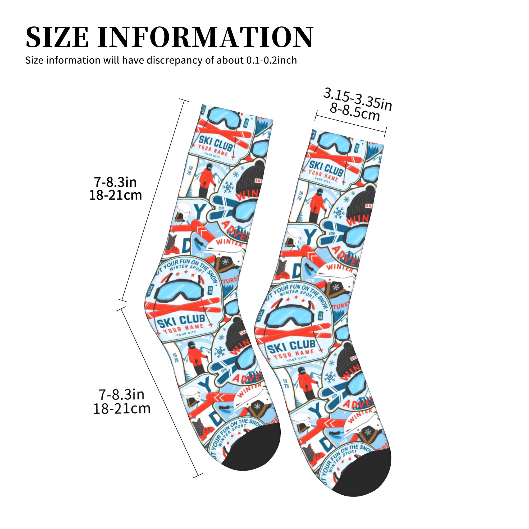 วินเทจ เรด บลู สกี คลับถุงเท้า - Vintage Fashion For Men บทวิจารณ์และราคา