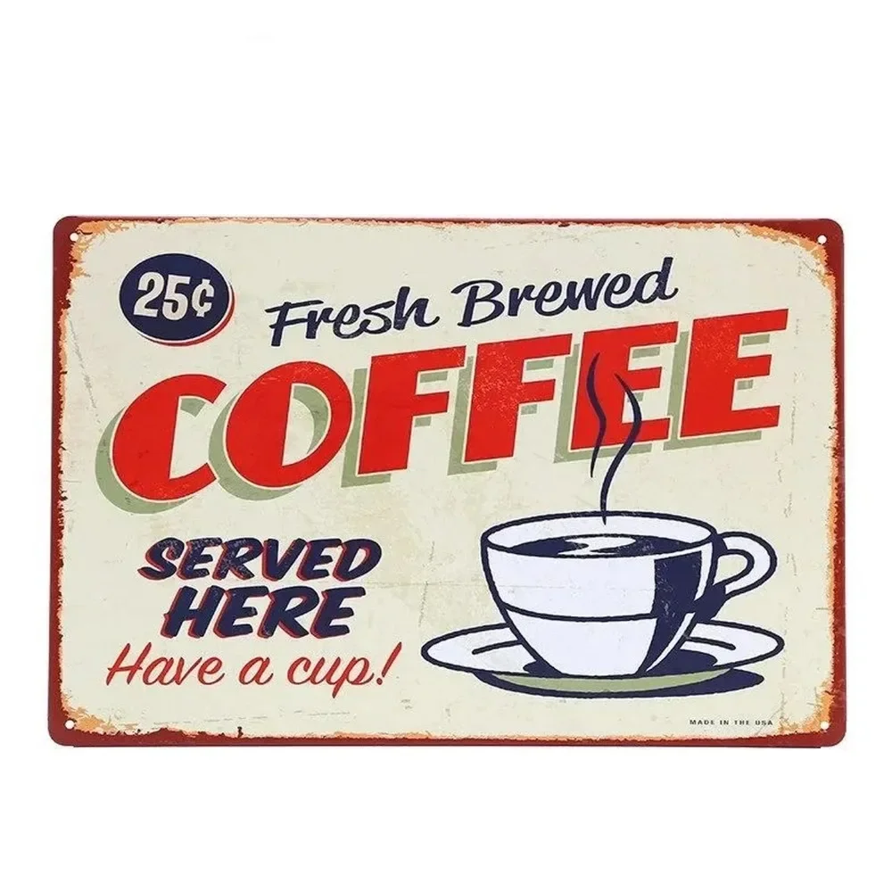 ป้ายโลหะติดผนังลายกาแฟ ของตกแต - Vintage Fashion Wall Art บทวิจารณ์และราคา