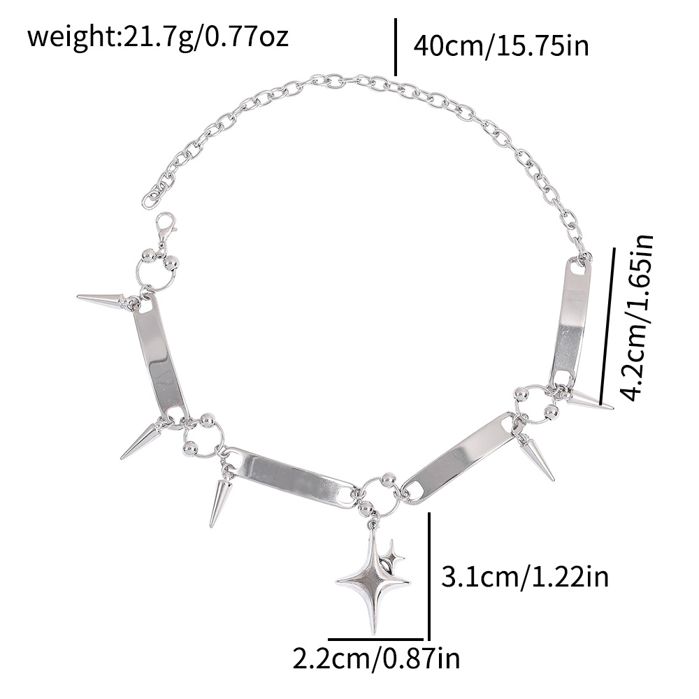 สร้อยคอแบบมีหมุดสไตล์พังก์, เค - Vintage Fashion Necklace บทวิจารณ์และราคา