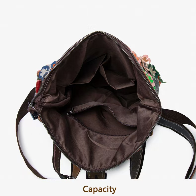กระเป๋าเป้สะพายหลังหนังแท้สไตล - Vintage Fashion For Women บทวิจารณ์และราคา
