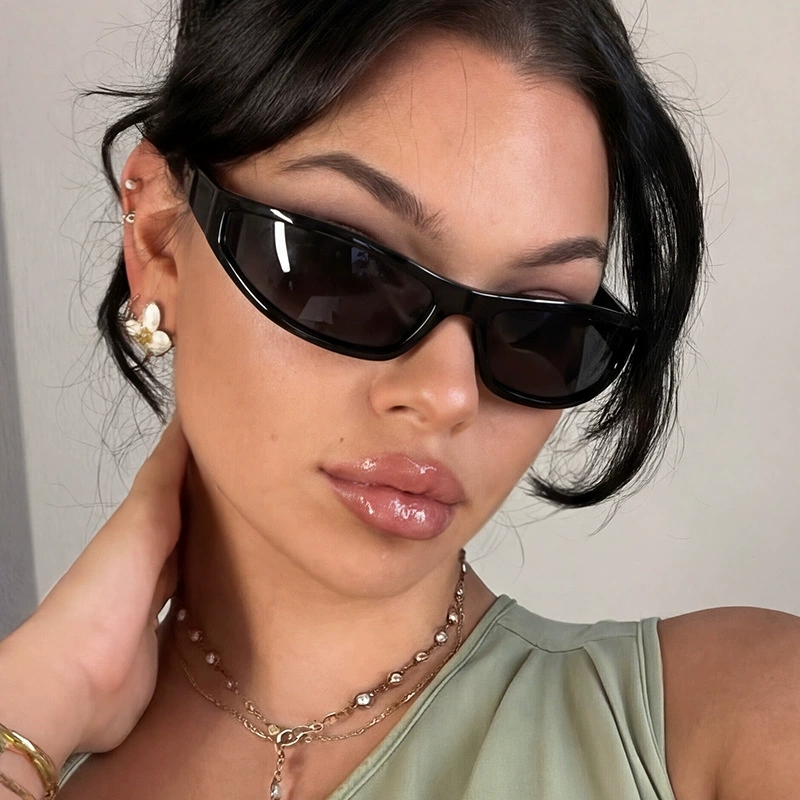 แว่นกันแดดทรงสี่เหลี่ยมแคบ Y2K - Vintage Fashion Glasses บทวิจารณ์และราคา