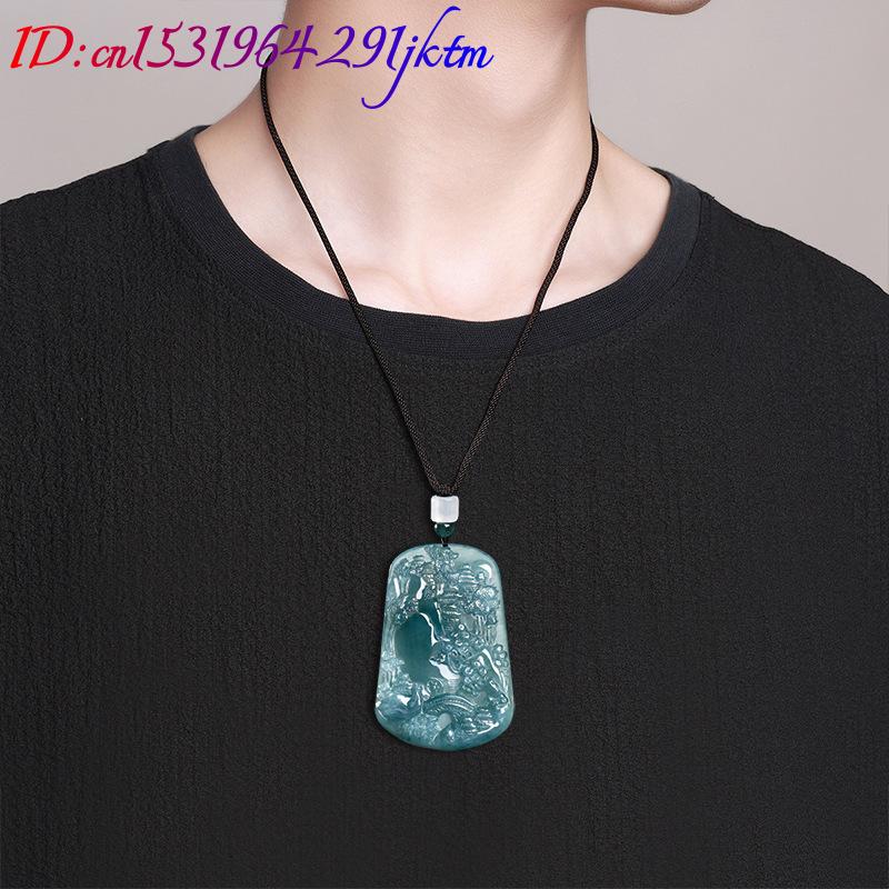 จี้สร้อยคอหยกพม่าแท้ลายวิวทิวท - Vintage Fashion For Women บทวิจารณ์และราคา