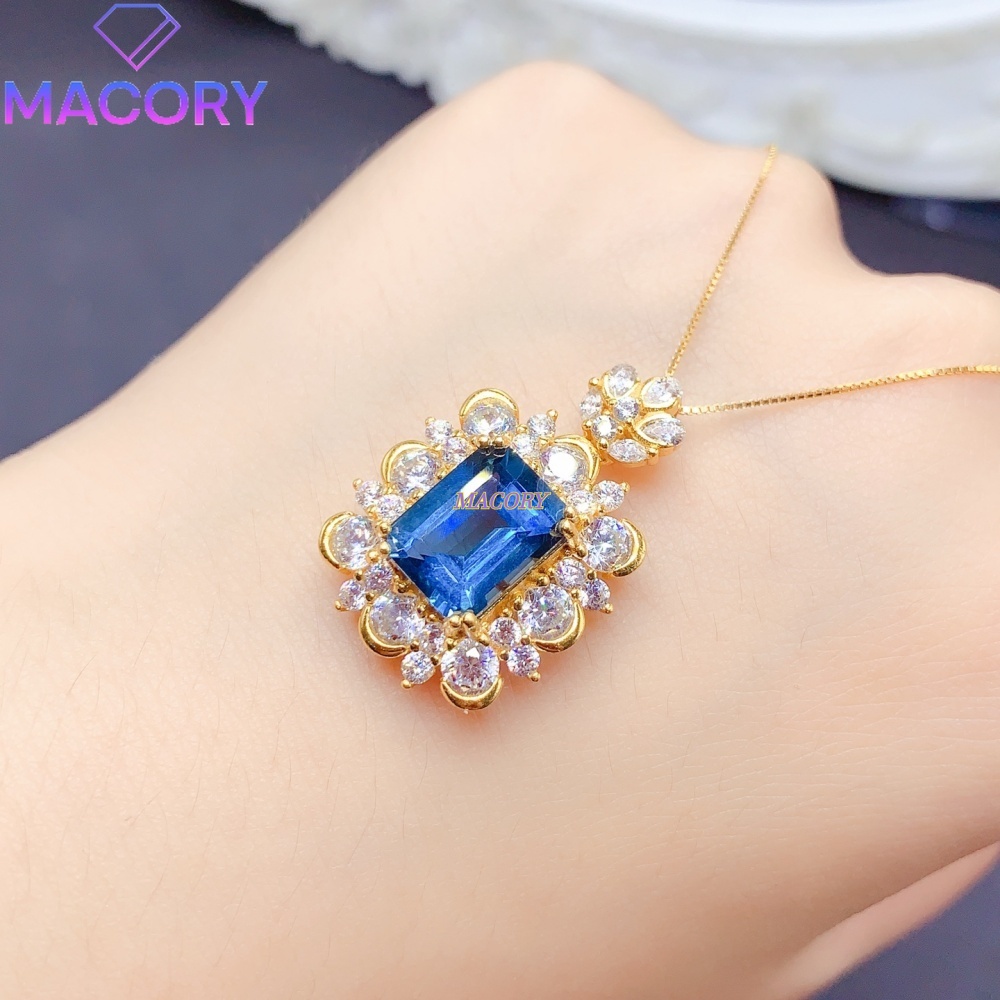 จี้สร้อยคอโทแพซสีน้ำเงินลอนดอน - Vintage Fashion London บทวิจารณ์และราคา