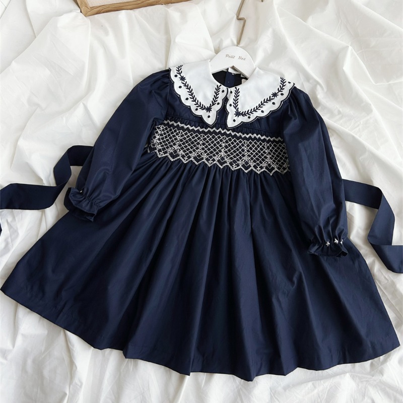 ชุดเดรสเด็กผู้หญิงแขนยาวปักมือ - Vintage Fashion La บทวิจารณ์และราคา
