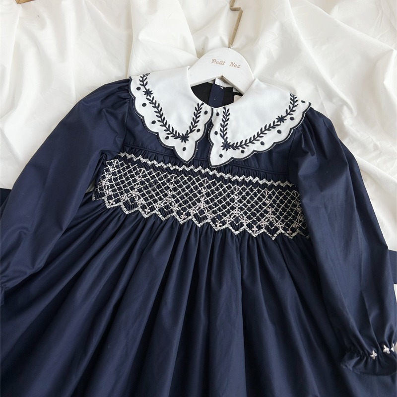 ชุดเดรสเด็กผู้หญิงแขนยาวปักมือ - Vintage Fashion La บทวิจารณ์และราคา