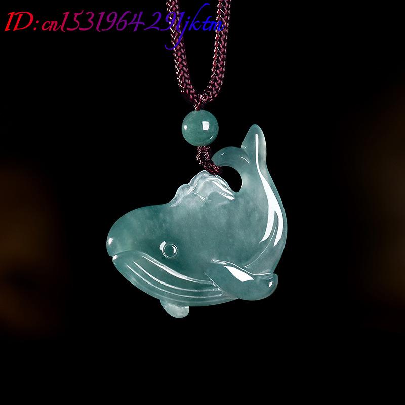 จี้สร้อยคอหยกพม่าแท้รูปปลาวาฬ  - Vintage Fashion Necklace บทวิจารณ์และราคา