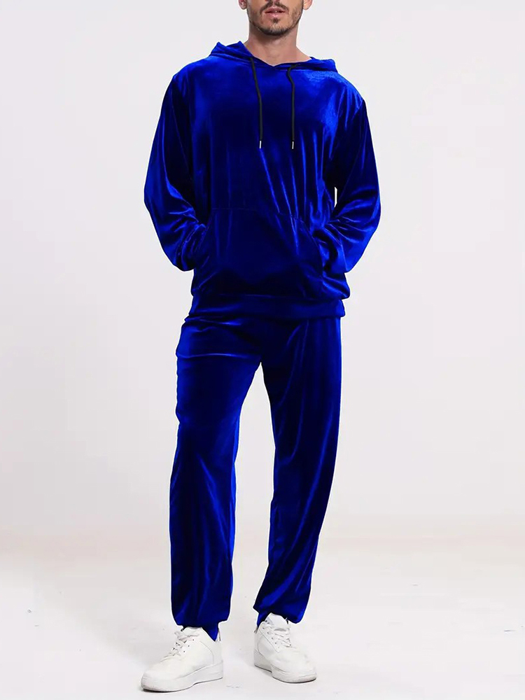 ชุดเซ็ตกำมะหยี่สีพื้นแฟชั่นสอง - Vintage Fashion For Men บทวิจารณ์และราคา
