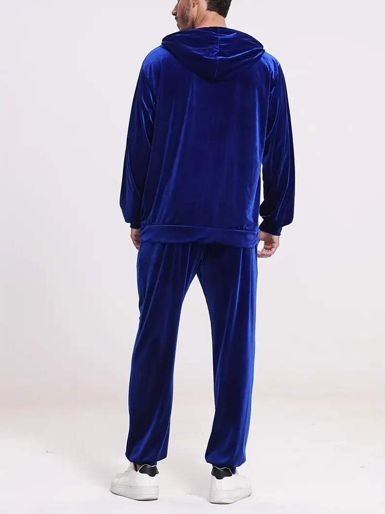 ชุดเซ็ตกำมะหยี่สีพื้นแฟชั่นสอง - Vintage Fashion For Men บทวิจารณ์และราคา