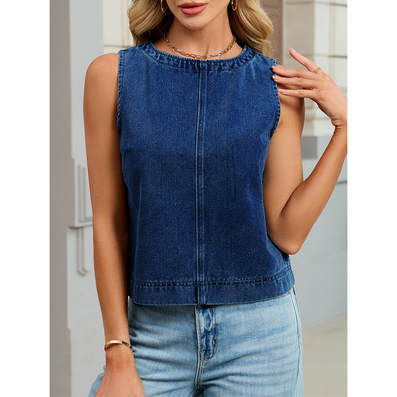 เบนย์นฟฟี่เสื้อกั๊กยีนส์คอกลมล - Vintage Fashion Jeans บทวิจารณ์และราคา