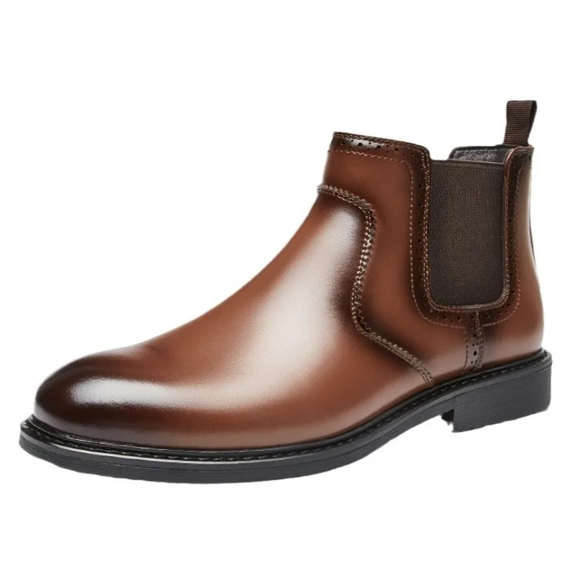 รองเท้าบูทหนังผู้ชายสไตล์วินเท - Vintage Fashion For Men บทวิจารณ์และราคา