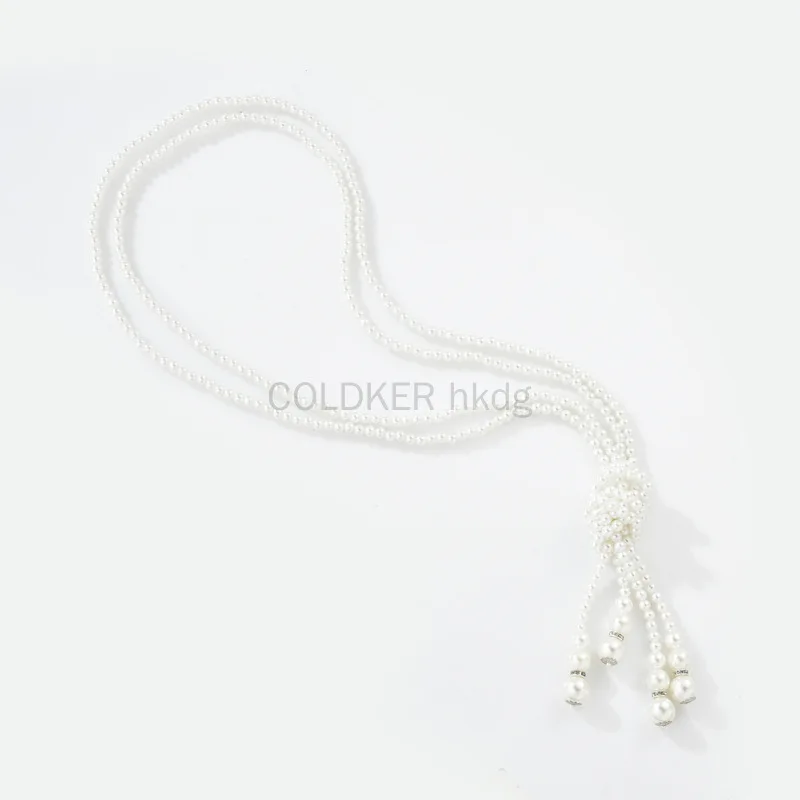 สร้อยคอมุกยุค 1920 แฟชั่นมุกเท - Vintage Fashion Necklace บทวิจารณ์และราคา