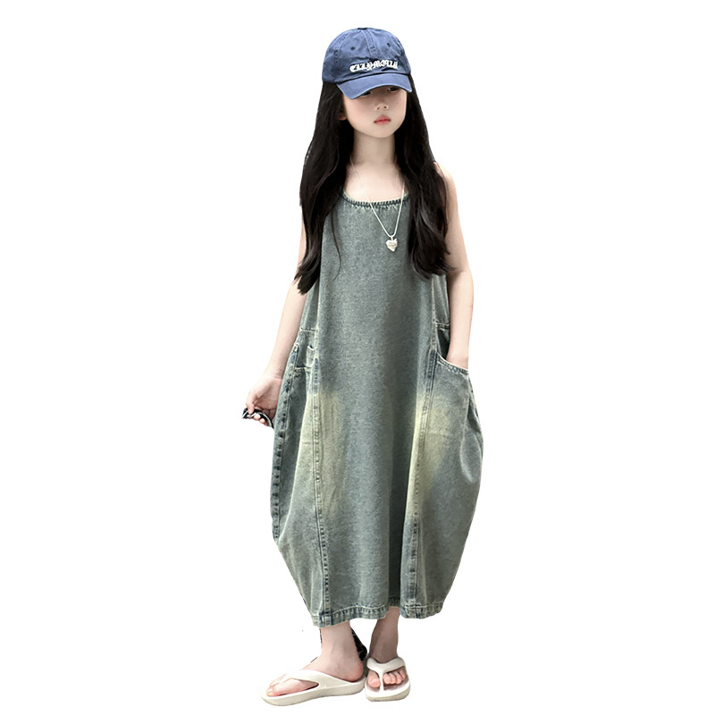 Vintage Blue เด็กหญิงคุณภาพสูง - Vintage Fashion Jeans บทวิจารณ์และราคา