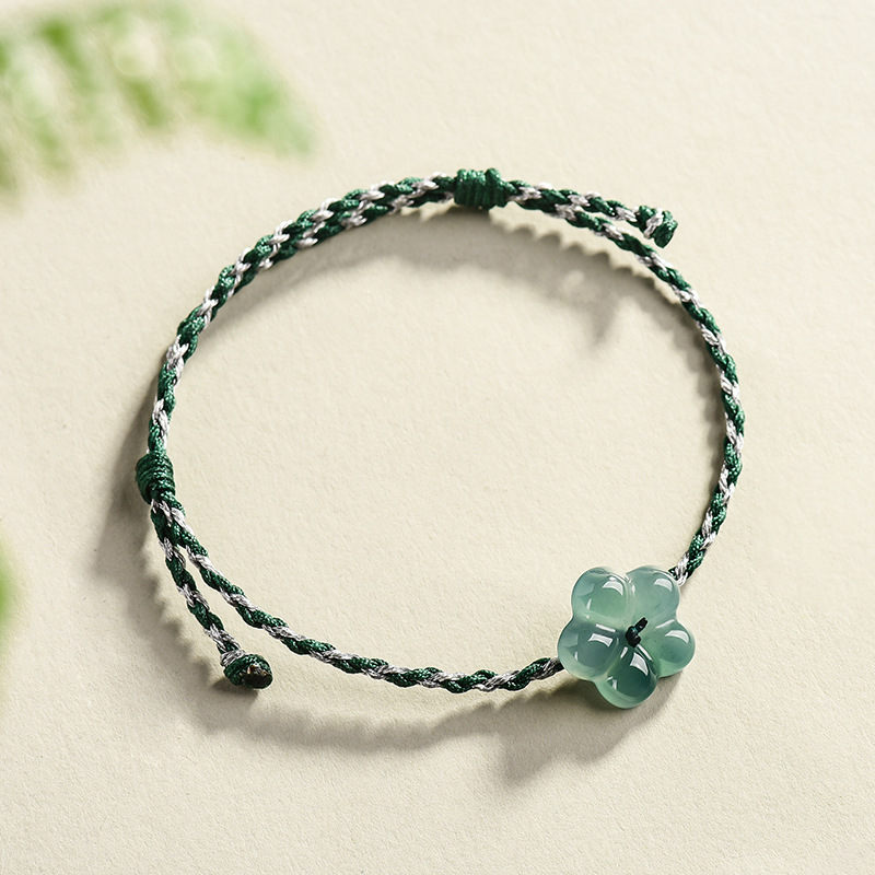 หยกพม่าสร้อยข้อมือหยกธรรมชาติเ - Vintage Fashion For Women บทวิจารณ์และราคา