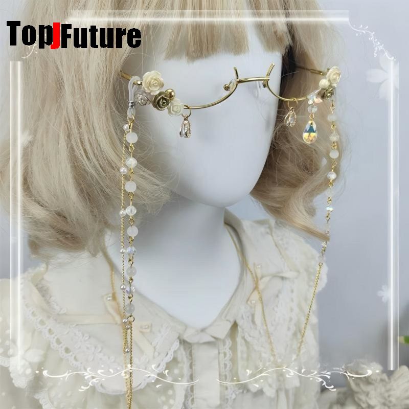 แว่นตาครึ่งกรอบลายดอกไม้สไตล์ฮ - Vintage Fashion Glasses บทวิจารณ์และราคา