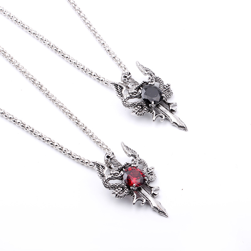 ดับเบิ้ลดราก้อน แบล็ค เจม ครอส - Vintage Fashion Necklace บทวิจารณ์และราคา