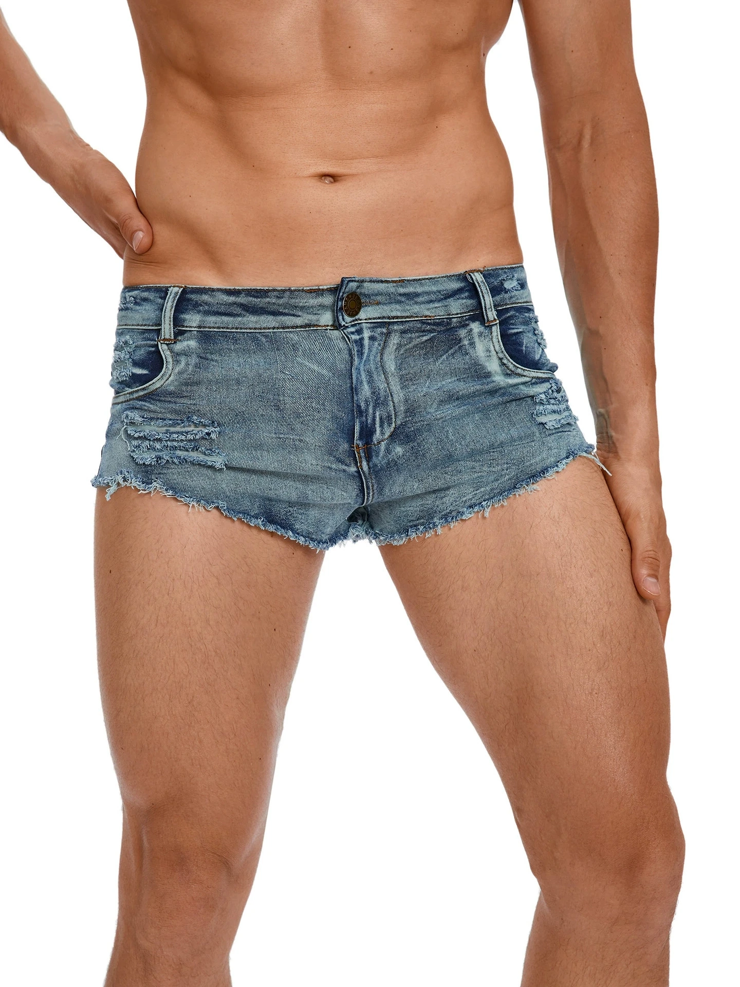 กางเกงยีนส์ขาสั้นเอวต่ำแฟชั่นส - Vintage Fashion Jeans บทวิจารณ์และราคา