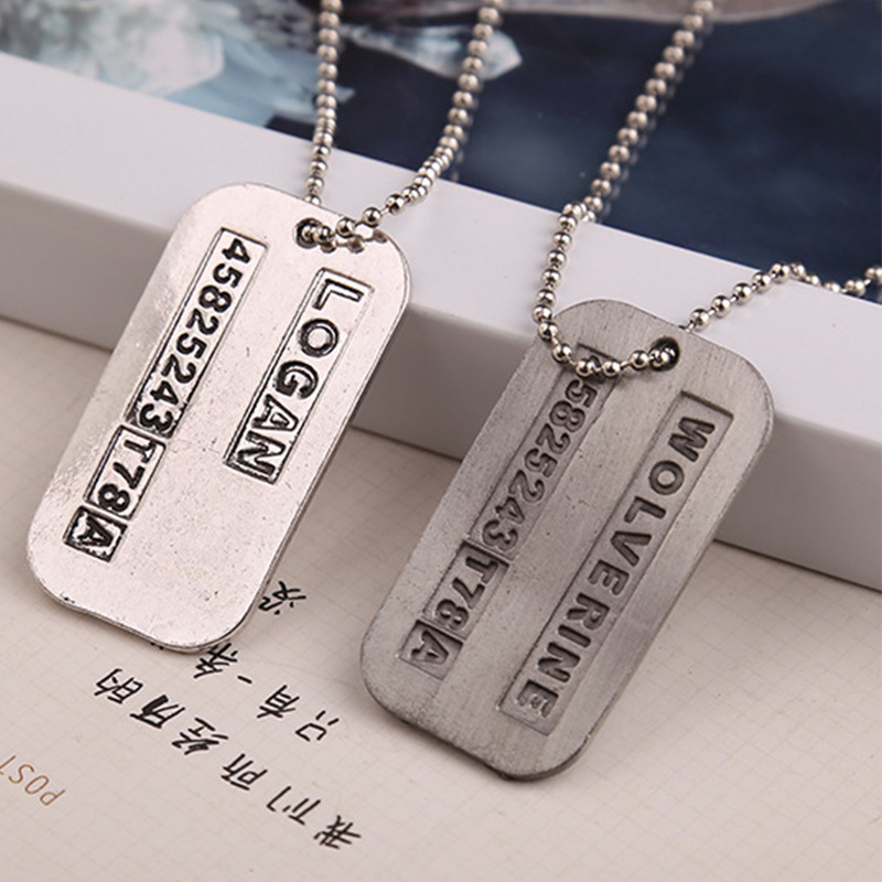 X Men สร้อยคอ Logan Hugh Jackm - Vintage Fashion Tags บทวิจารณ์และราคา