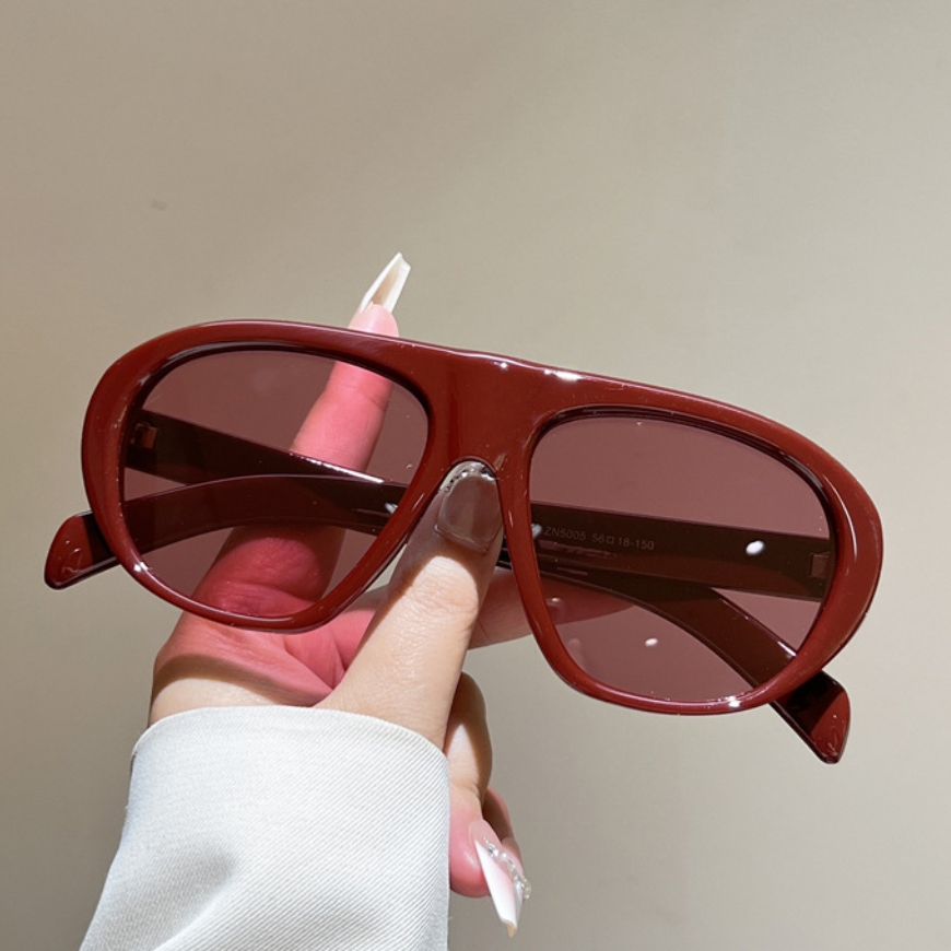 แว่นกันแดดนักบินทรงโอเวอร์ไซส์ - Vintage Fashion Images บทวิจารณ์และราคา