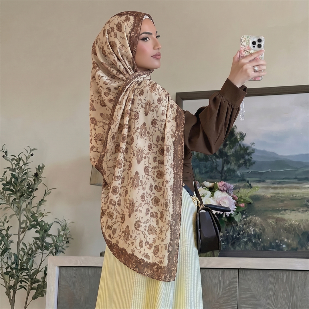 ผ้าคลุมศีรษะลายดอกไม้สไตล์วินเ - Vintage Fashion For Women บทวิจารณ์และราคา